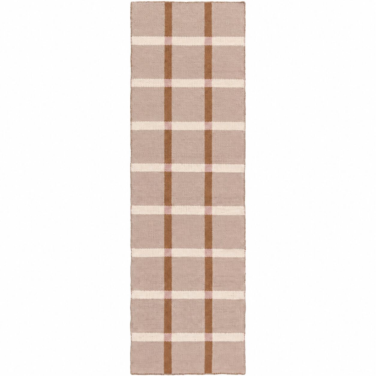 Tapis Mosaic 75x250 cm marron/rose/gris/blanc
