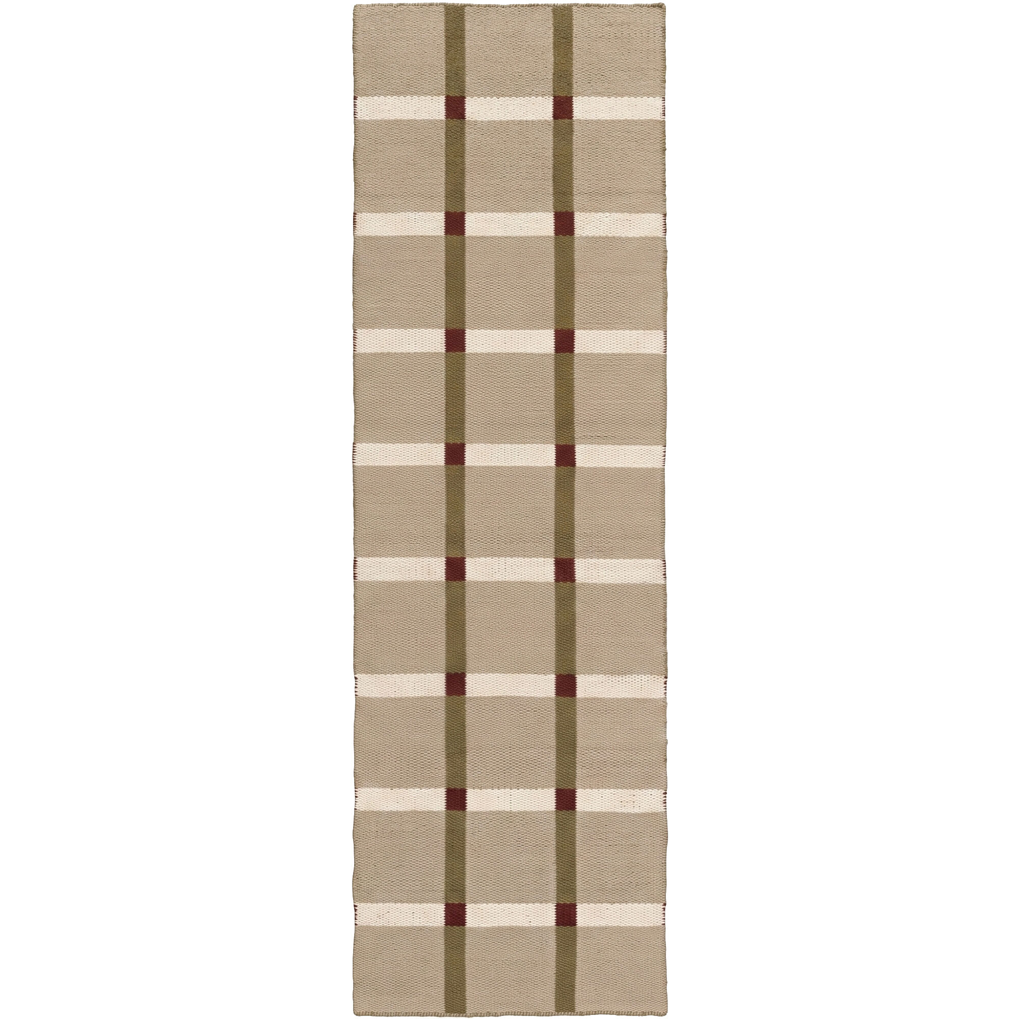 Tapis Mosaic 75x250 cm Vert/Boan/Blanc