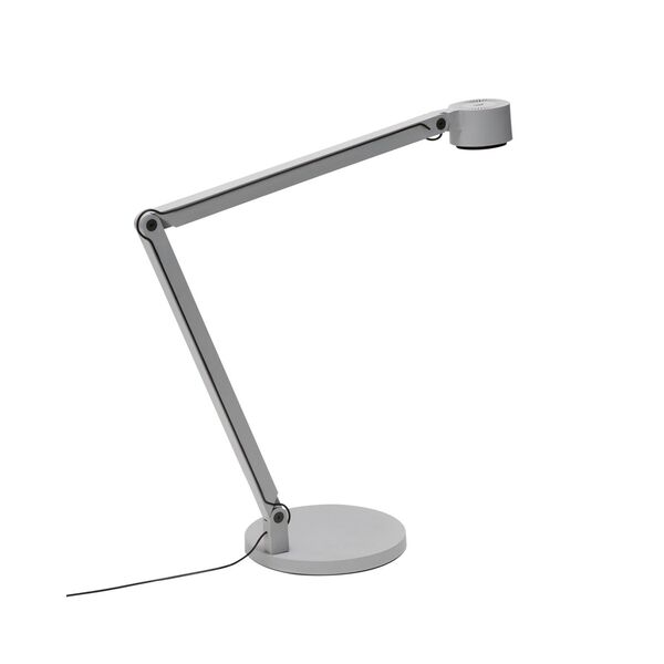 W127 Winkel Bordlampe Grå