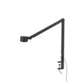 W127 Winkel Bordlampe Med Klemme Sort