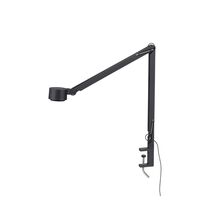 W127 Winkel Bordlampe Med Klemme Sort