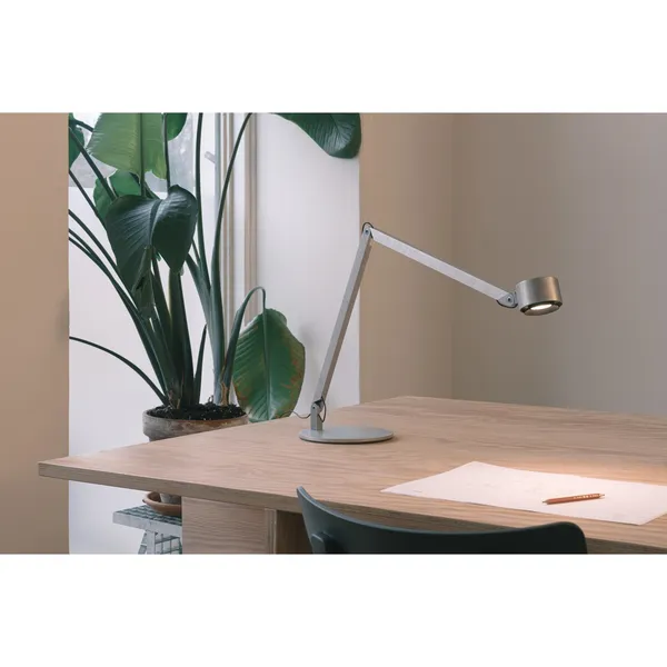 W227 Winkel Alu Bordlampe Jet Black