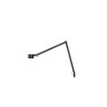 W227 Winkel Alu Bordlampe Med Pin Jet Black