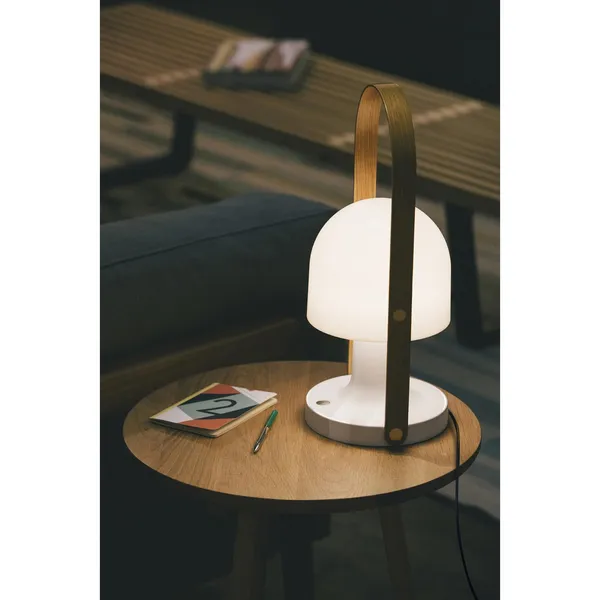 FollowMe Plus Table Lamp White/Oak Wood