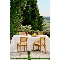 C-Chair Garden Chair French Cane/Natural Teak