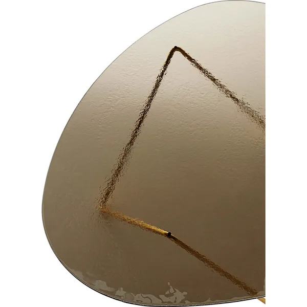 Pedrera Salontafel van Messing (halfmat/ Brons)/ Glas