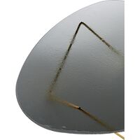 Pedrera Coffee Table Brass Semi Matt/Smoke/Glass