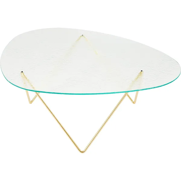 Pedrera Coffee Table Brass Semi Matt/ Transparent/Glass