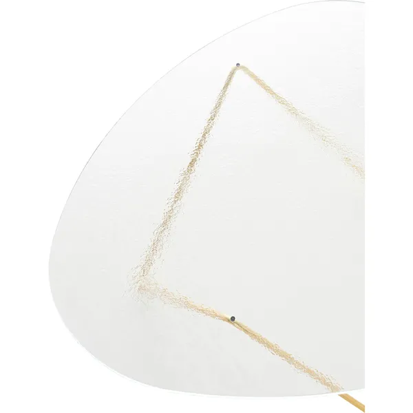 Pedrera Coffee Table Brass Semi Matt/ Transparent/Glass