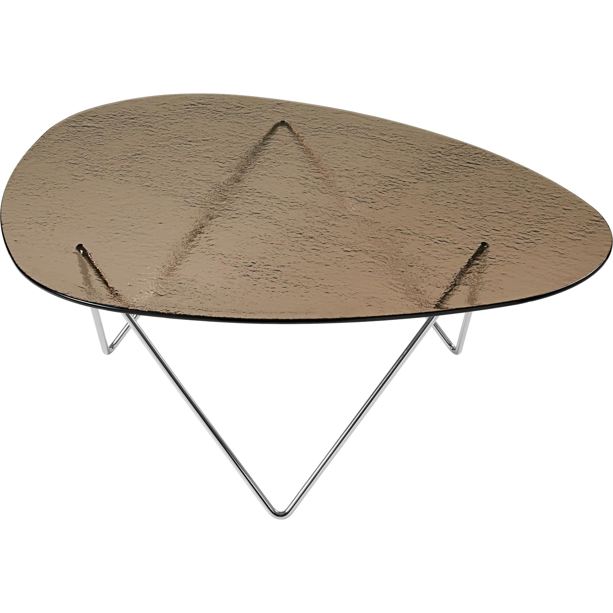 Pedrera Sofabord Krom/Bronze/Glas