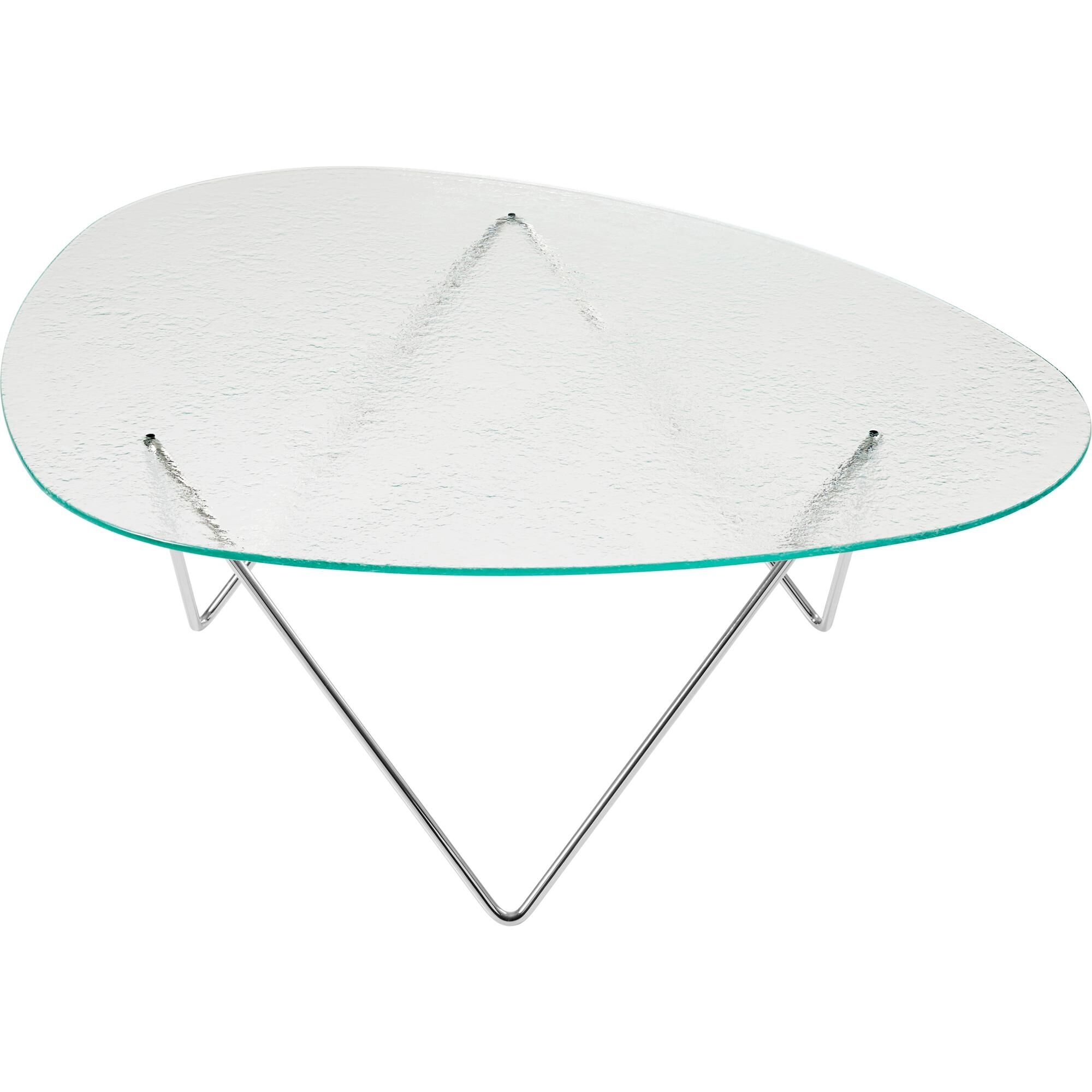 Pedrera Sofabord Krom/Transparent/Glas