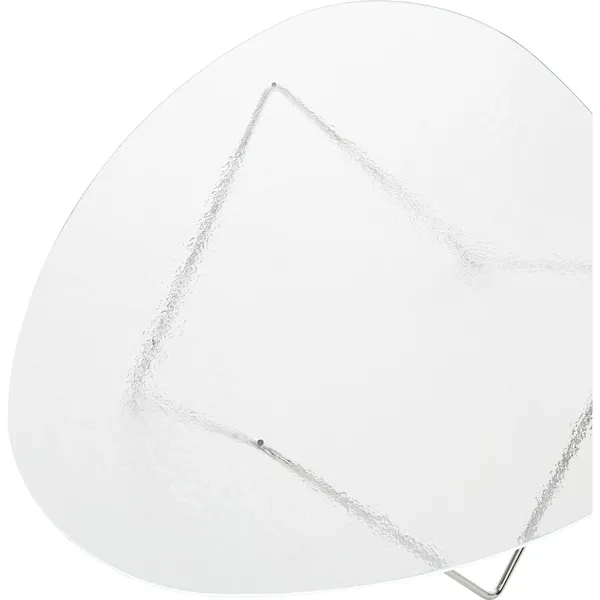 Pedrera Couchtisch Chrom/ Transparent/ Glas