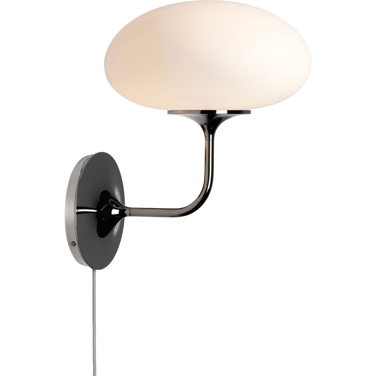 Stemlite Wall Lamp Black Chrome/Opal
