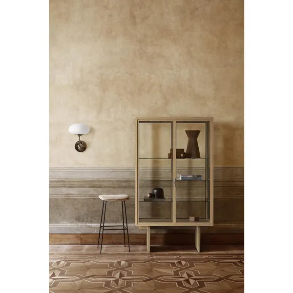 Stemlite Wall Lamp Black Chrome/Opal
