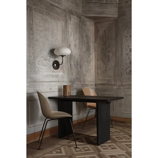 Stemlite Wall Lamp Black Chrome/Opal