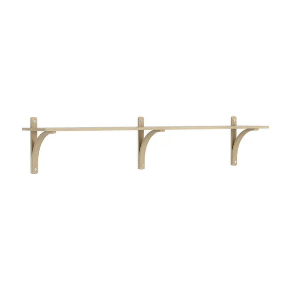 Levi 180 Shelf Small Aluminum/Oak