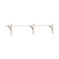 Levi 180 Shelf Small Aluminum/White Pigmented Ash