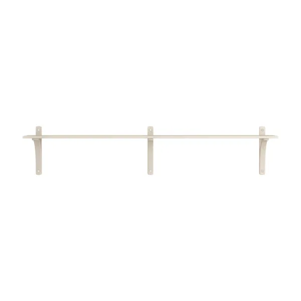 Levi 180 Shelf Small Aluminum/White Pigmented Ash