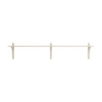 Levi 180 Shelf Small Aluminum/White Pigmented Ash