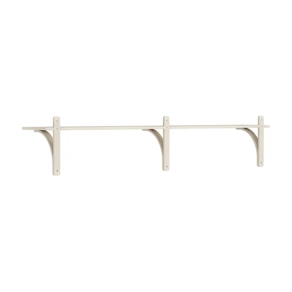 Levi 180 Shelf Small Brass/ White Pigmented Ash