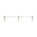 Brass / White pigmented lacquered oak