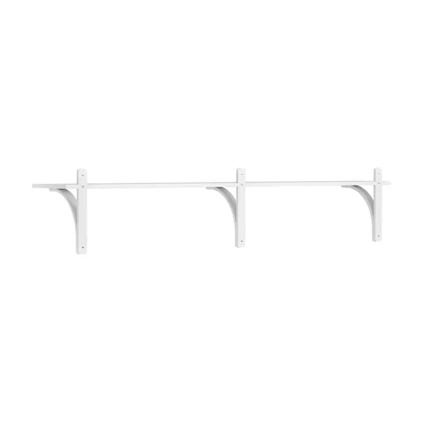 Levi 180 Shelf Small Brass/ White Ash