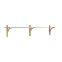 Levi 180 Shelf Small Brass/Oak