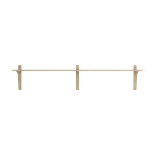 Levi 180 Shelf Small Brass/Oak