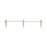 Levi 180 Shelf Small Brass/Oak