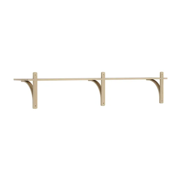 Levi 180 Shelf Small Brass/Oak