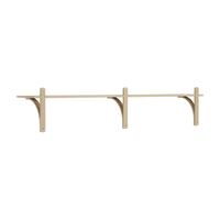 Levi 180 Shelf Small Brass/Oak