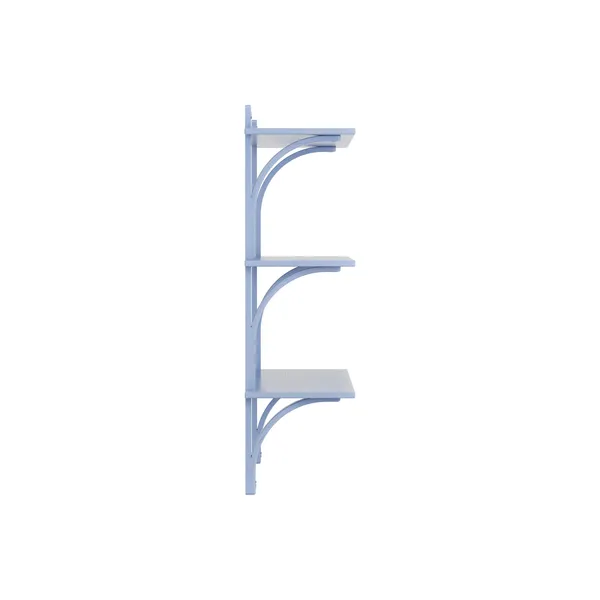 Levi 90 Shelf Medium Aluminum/ Blue/Ash