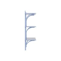 Levi 90 Shelf Medium Aluminum/ Blue/Ash