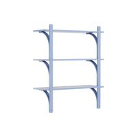 Levi 90 Shelf Medium Aluminum/ Blue/Ash