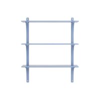 Levi 90 Shelf Medium Aluminum/ Blue/Ash