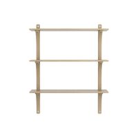Levi 90 Shelf Medium Aluminum/Oak