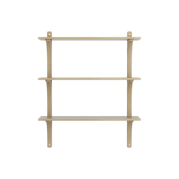 Levi 90 Shelf Medium Aluminum/Oak