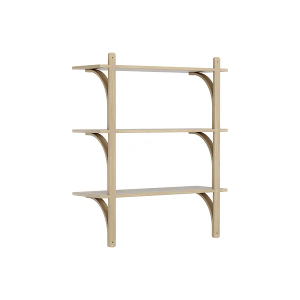 Levi 90 Shelf Medium Aluminum/Oak