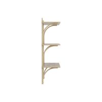 Levi 90 Shelf Medium Aluminum/Oak
