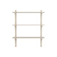 Levi 90 Shelf Medium Brass/ White Pigmented Ash