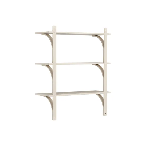 Levi 90 Shelf Medium Brass/ White Pigmented Ash