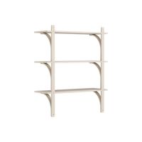 Levi 90 Shelf Medium Brass/ White Pigmented Ash