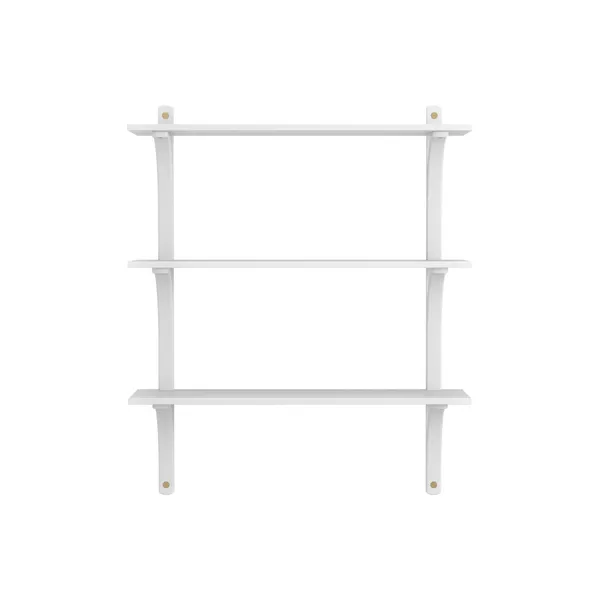 Levi 90 Shelf Medium Brass/ White Ash