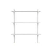 Levi 90 Shelf Medium Brass/ White Ash