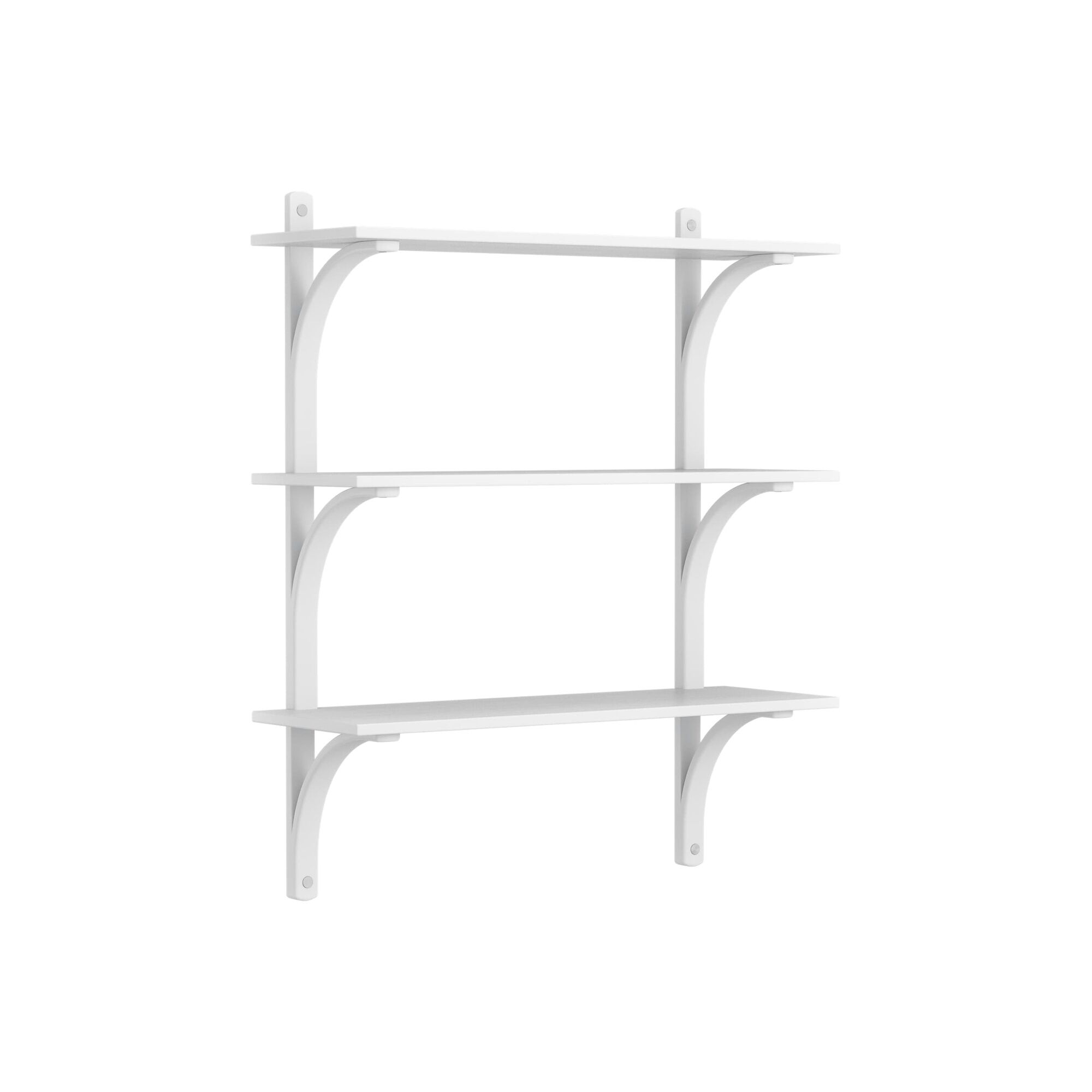 Levi 90 Hylle Medium Aluminium/ Hvit Ask