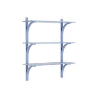 Levi 90 Shelf Medium Brass/ Blue/Ash