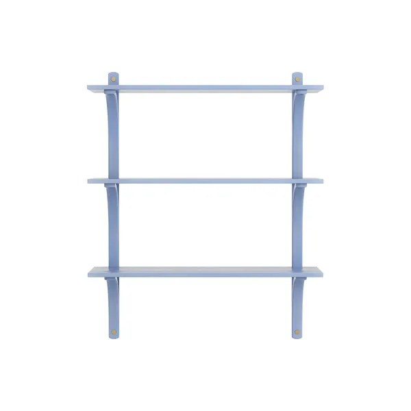 Levi 90 Shelf Medium Brass/ Blue/Ash