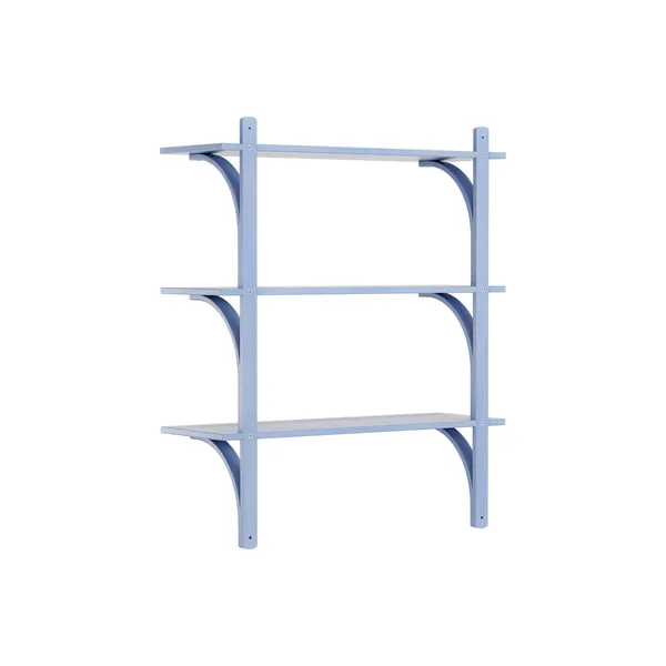 Levi 90 Shelf Medium Brass/ Blue/Ash