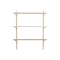Levi 90 Shelf Medium Aluminum/White Pigmented Ash