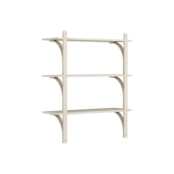 Levi 90 Shelf Medium Aluminum/White Pigmented Ash